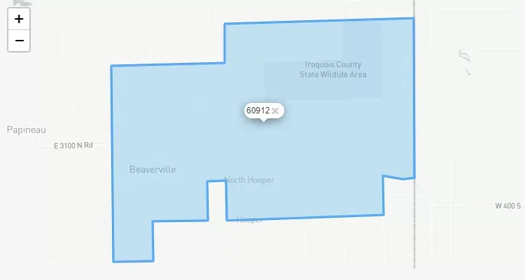 Código Postal ILLINOIS city BEAVERVILLE - zip code Estados Unidos USA