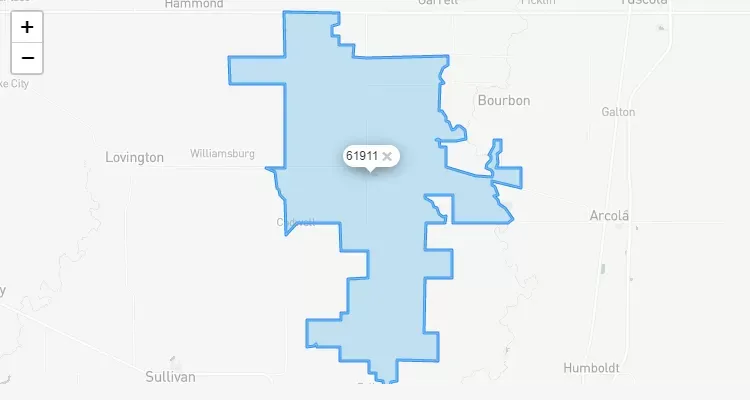 Código Postal ILLINOIS city CADWELL - zip code Estados Unidos USA