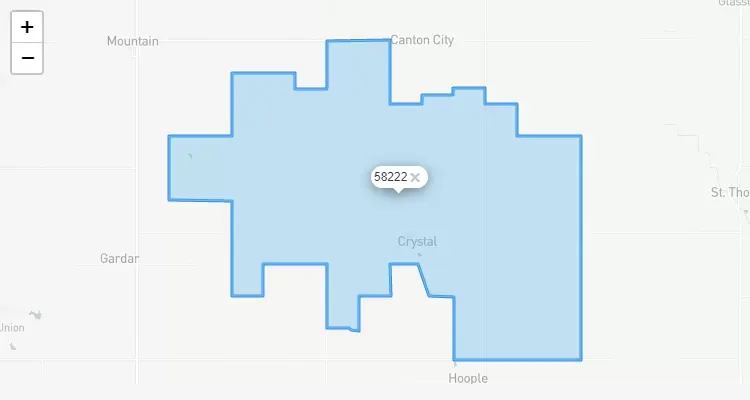 Código Postal MICHIGAN city CRYSTAL - zip code Estados Unidos USA