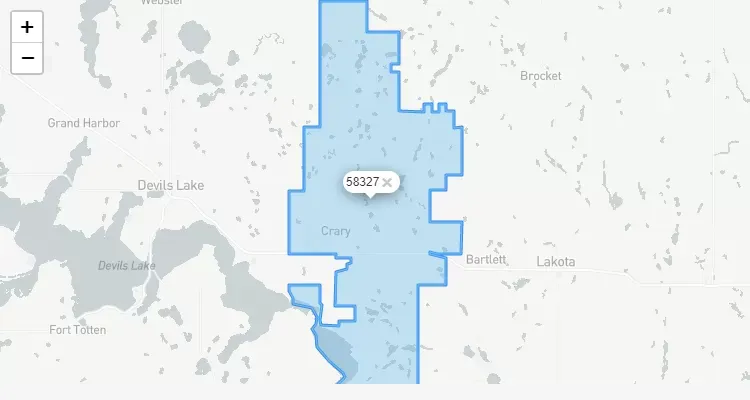 Código Postal NORTH-DAKOTA city DOYON - zip code Estados Unidos USA