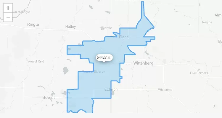 Código Postal WISCONSIN city ELAND - zip code Estados Unidos USA