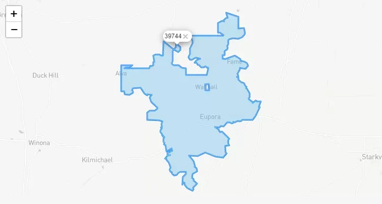 Código Postal MISSISSIPPI city EUROPA - zip code Estados Unidos USA