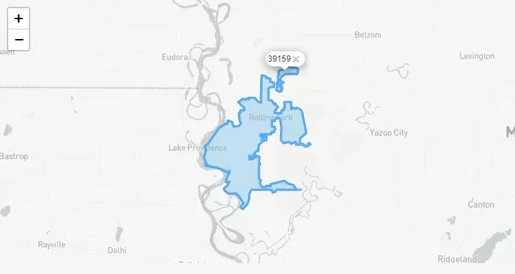 Código Postal MISSISSIPPI city FITLER - zip code Estados Unidos USA