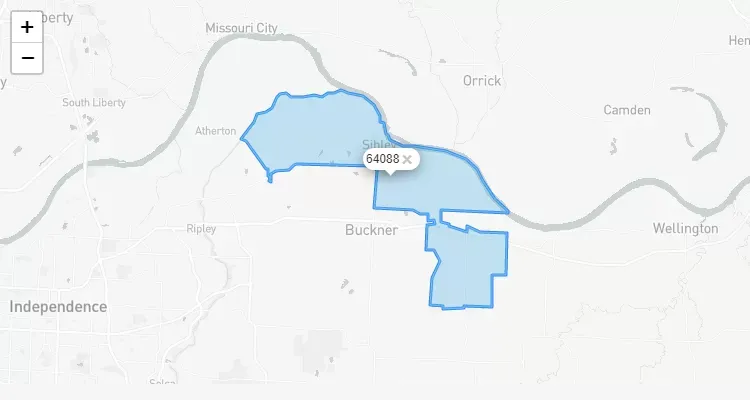 Código Postal MISSOURI city FT-OSAGE - zip code Estados Unidos USA