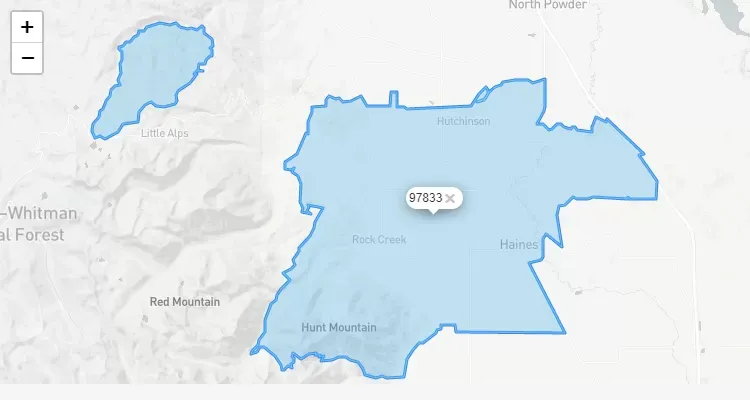 Código Postal OREGON city HAINES - zip code Estados Unidos USA