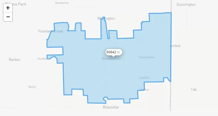 Código Postal ILLINOIS city HOOPESTON - zip code Estados Unidos USA