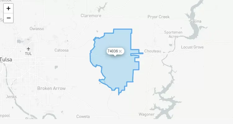 Código Postal OKLAHOMA city INALA - zip code Estados Unidos USA