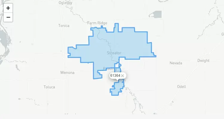 Código Postal ILLINOIS city KANGLEY - zip code Estados Unidos USA