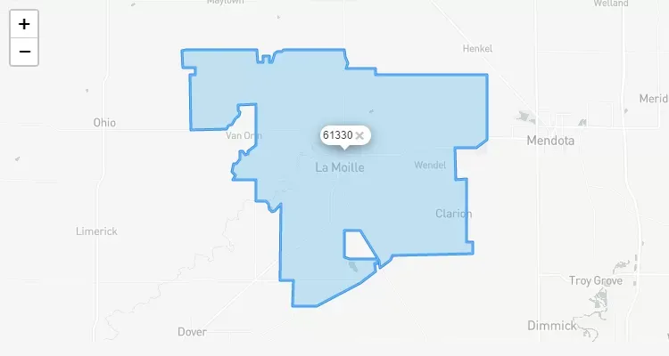 Código Postal ILLINOIS city LA-MOILLE - zip code Estados Unidos USA