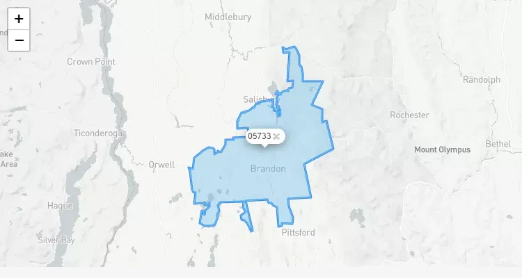 Código Postal VERMONT city LEICESTER - zip code Estados Unidos USA