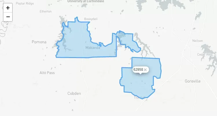 Código Postal ILLINOIS city MAKANDA - zip code Estados Unidos USA