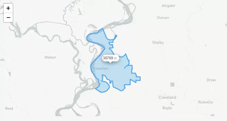 Código Postal MISSISSIPPI city MALVINA - zip code Estados Unidos USA