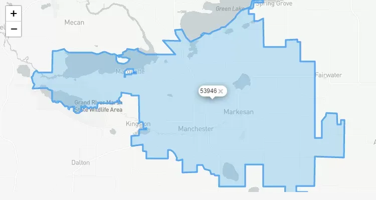 Código Postal WISCONSIN city MARKESAN - zip code Estados Unidos USA