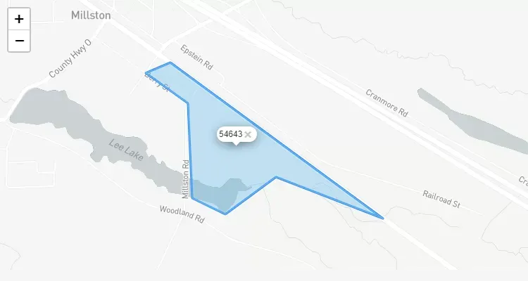 Código Postal WISCONSIN city MILLSTON - zip code Estados Unidos USA