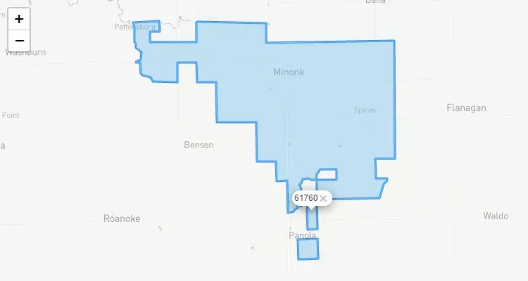 Código Postal ILLINOIS city MINONK - zip code Estados Unidos USA