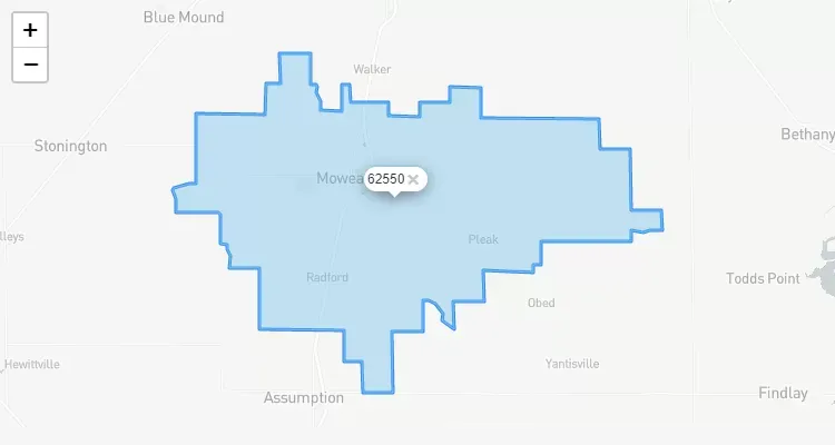 Código Postal ILLINOIS city MOWEAQUA - zip code Estados Unidos USA