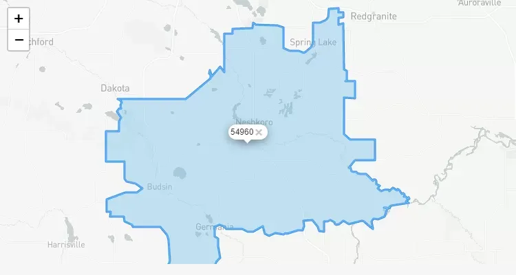 Código Postal WISCONSIN city NESHKORO - zip code Estados Unidos USA