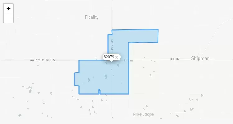 Código Postal ILLINOIS city PIASA - zip code Estados Unidos USA