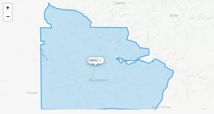Código Postal WISCONSIN city READSTOWN - zip code Estados Unidos USA