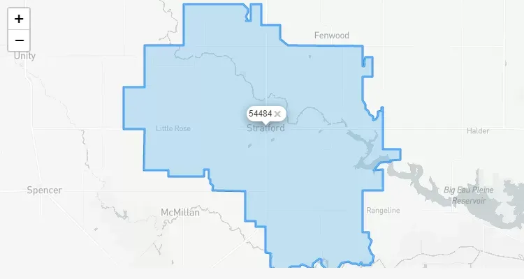 Código Postal WISCONSIN city ROZELLVILLE - zip code Estados Unidos USA