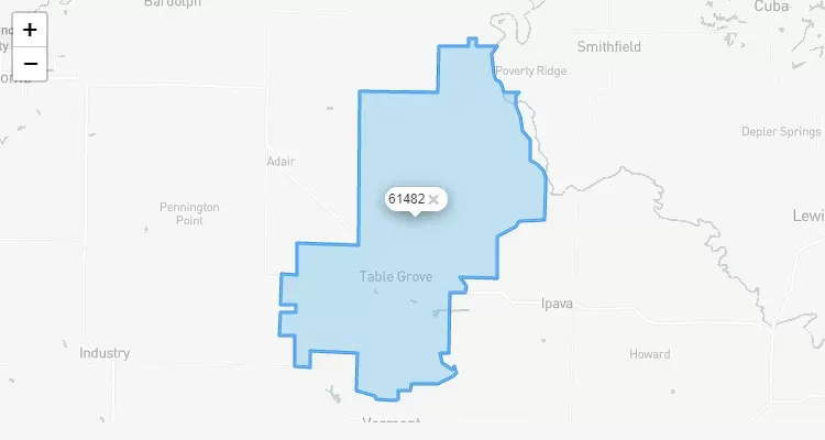 Código Postal ILLINOIS city TABLE-GROVE - zip code Estados Unidos USA