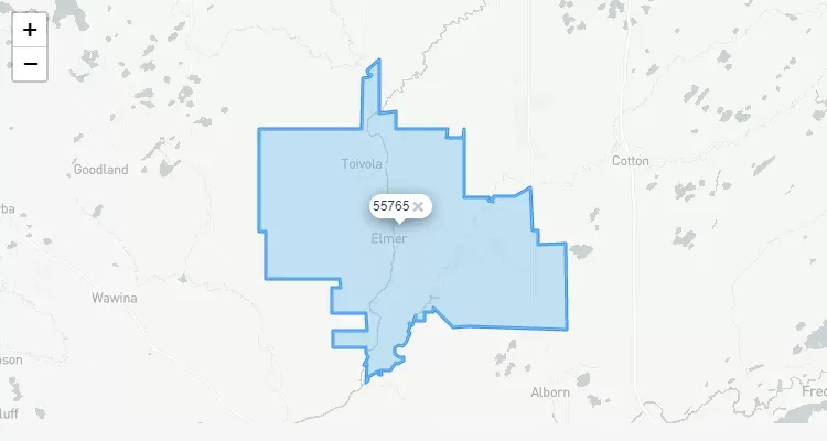 Código Postal MICHIGAN city TOIVOLA - zip code Estados Unidos USA